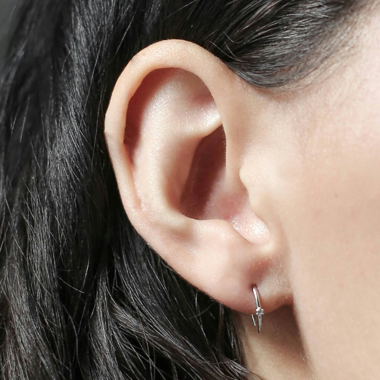 Titanium Hoop Earrings Sensitive Ears | Titanium Earrings Hypoallergenic -  Hoop - Aliexpress